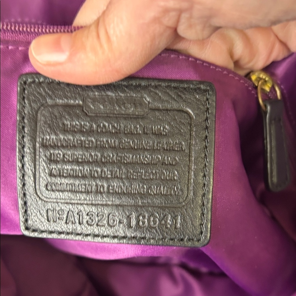 Coach Black Leather Shoulder Bag - Picture 10 of 13